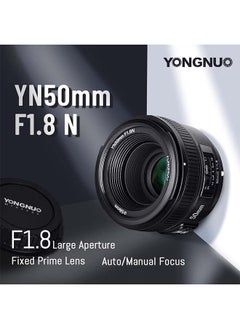 YONGNUO YN50mm F1.8N Standard Prime Lens, Large Aperture Auto Manual Focus AF MF for Nikon DSLR Cameras - pzsku/ZDA14E4E1F0029402A7CAZ/45/1741100793/7b5b99b6-52af-4d77-90c7-32cc86d96a03