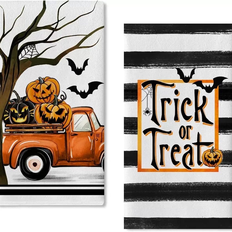 Best-Selling Halloween Series Microfiber Towels Printed Home Kitchen Towels Factory Direct Sales - Image 4