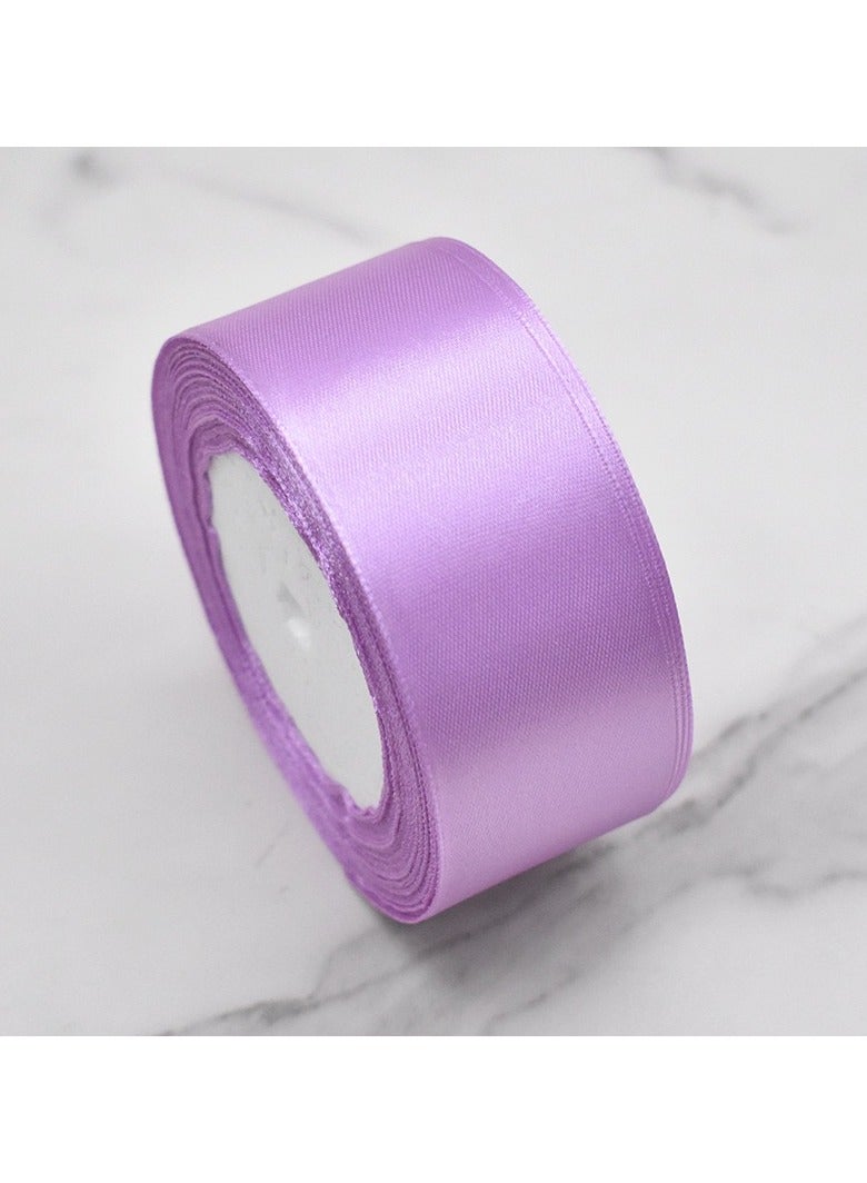 Generic Light purple  Ribbon, 38mm-40mm x 25 Yards Fabric Satin Ribbon for Gift Wrapping, Crafts, Hair Bows Making, Wreath, Wedding Party Decoration and Other Sewing Projects  - Image 1