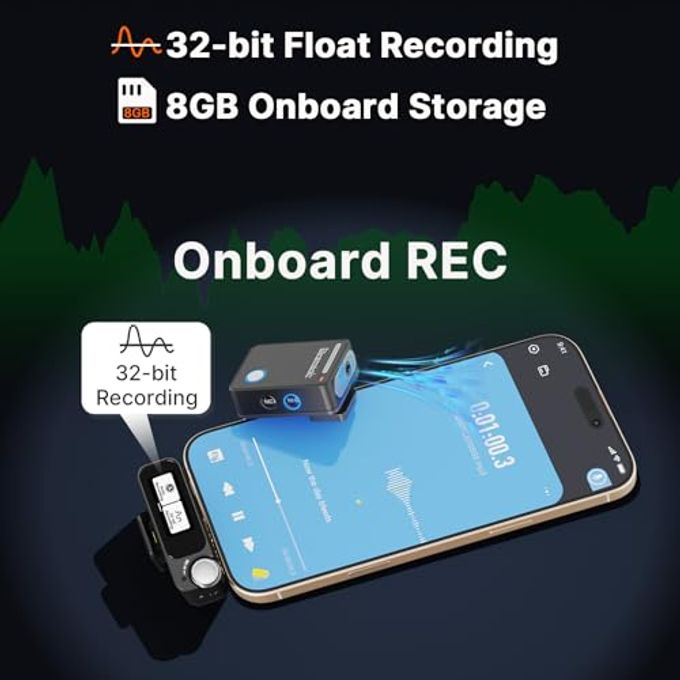 Saramonic Ultra | Wireless Lavalier Microphone, 32-Bit Float Recording, Timecode Sync, Noise Cancellation, Ipx5 Water Resistance, 984 Range, 130Db Spl, For Iphone, Android, Camera (Ultra03) - Image 3