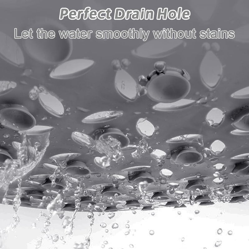 JKJ&ZXZ Non Slip Bathtub Mat - 16 x 28 Inch Soft Shower Mat with Suction Cups and Drain Holes - Image 3