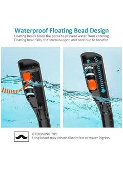HOOKOR Full Face Snorkel Mask for Adults, Diving and Snorkeling Universal Fit Double Tube Breath Separation Camera Stand Anti-fog Mirror Independent Exhaust Valve  - Image 4