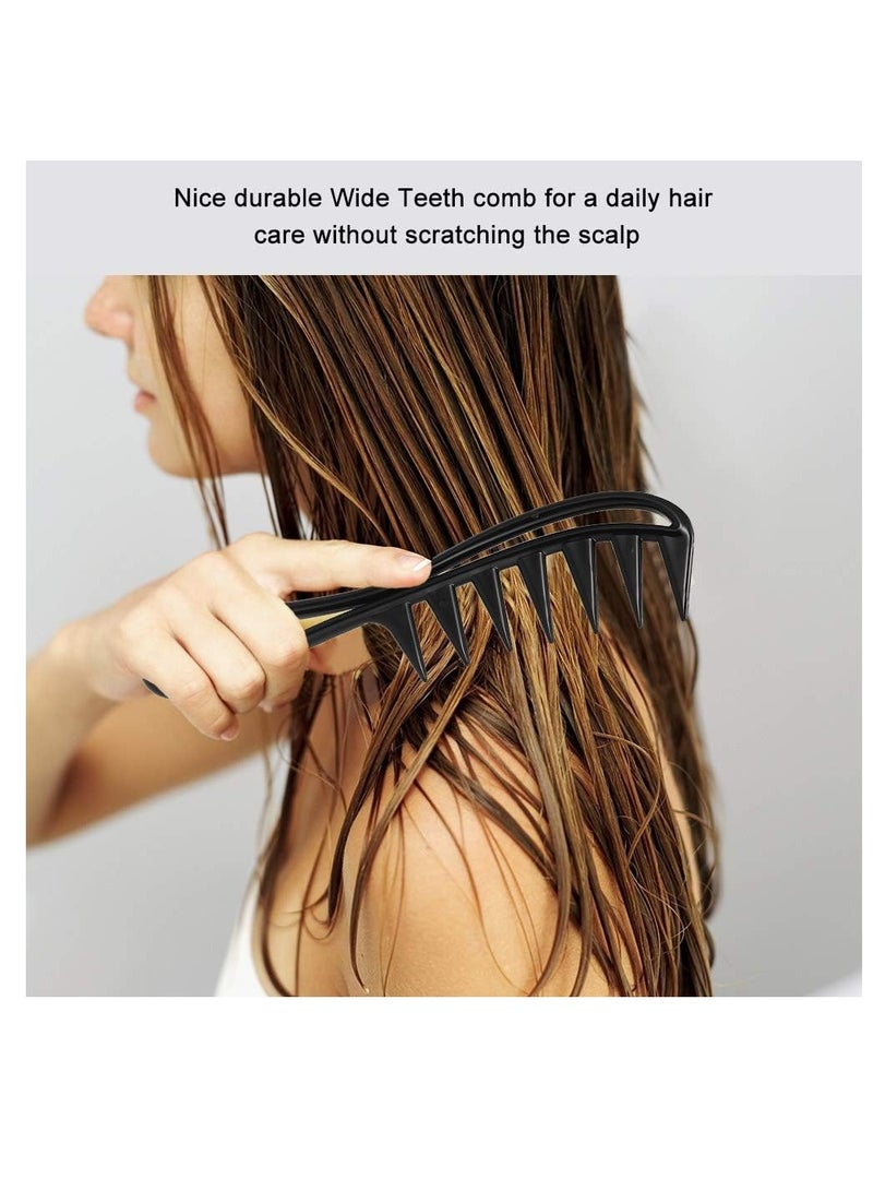 INFLUX 1pc Ladies Hair Comb Hairstyle Wavy Long Curly Hair Care Detangling Wide Teeth Brush Hairdressing Styling Tool - Image 2