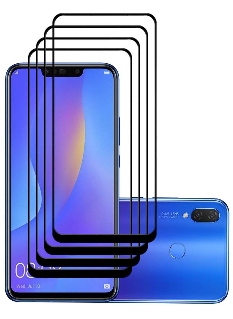 ACLIX 4 Pieces Antistatic ESD Dustproof Premium Quality High Definition Tempered Glass Screen Protector Designed For Huawei nova 3i - Image 1