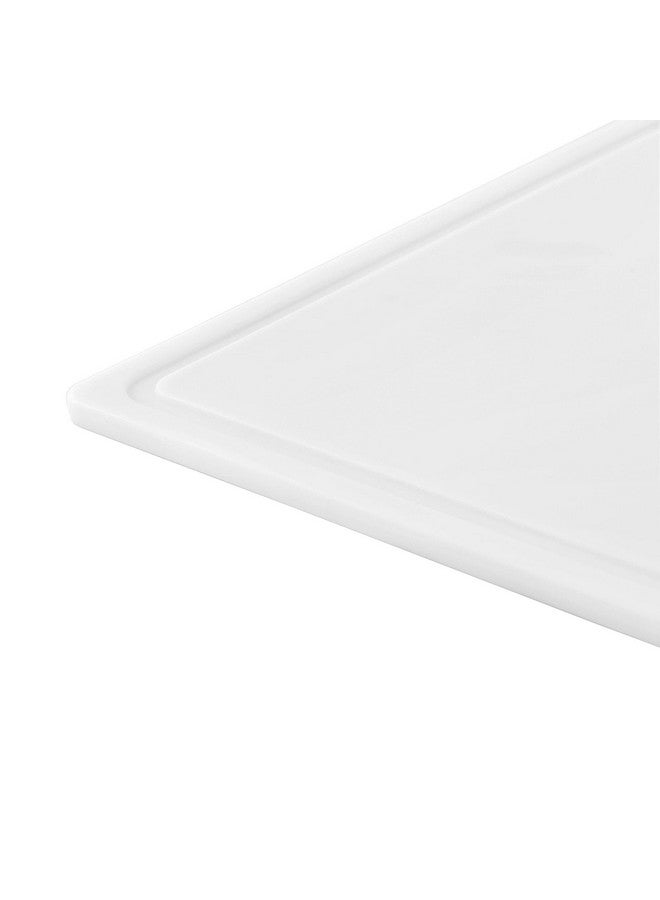 فاربرواير لوح تقطيع بلاستيكي كبير جدًا من فاربروير مع أخدود محيطي للعصير، آمن للغسل في غسالة الأطباق، 15 × 20 بوصة، أبيض - Image 2