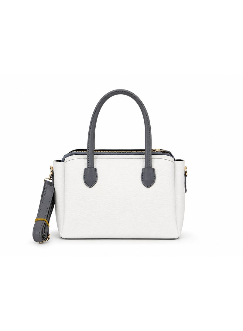Kanaz Kharza Women’s Handbag with Elegant Beaded Charm – Stylish Leather Tote Bag with Top Handle & Detachable Shoulder Strap - Image 4