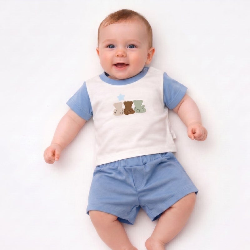 Cloud Fashion Blue Teddy Summer Set - Image 1