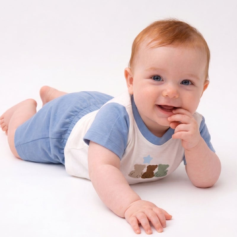 Cloud Fashion Blue Teddy Summer Set - Image 2