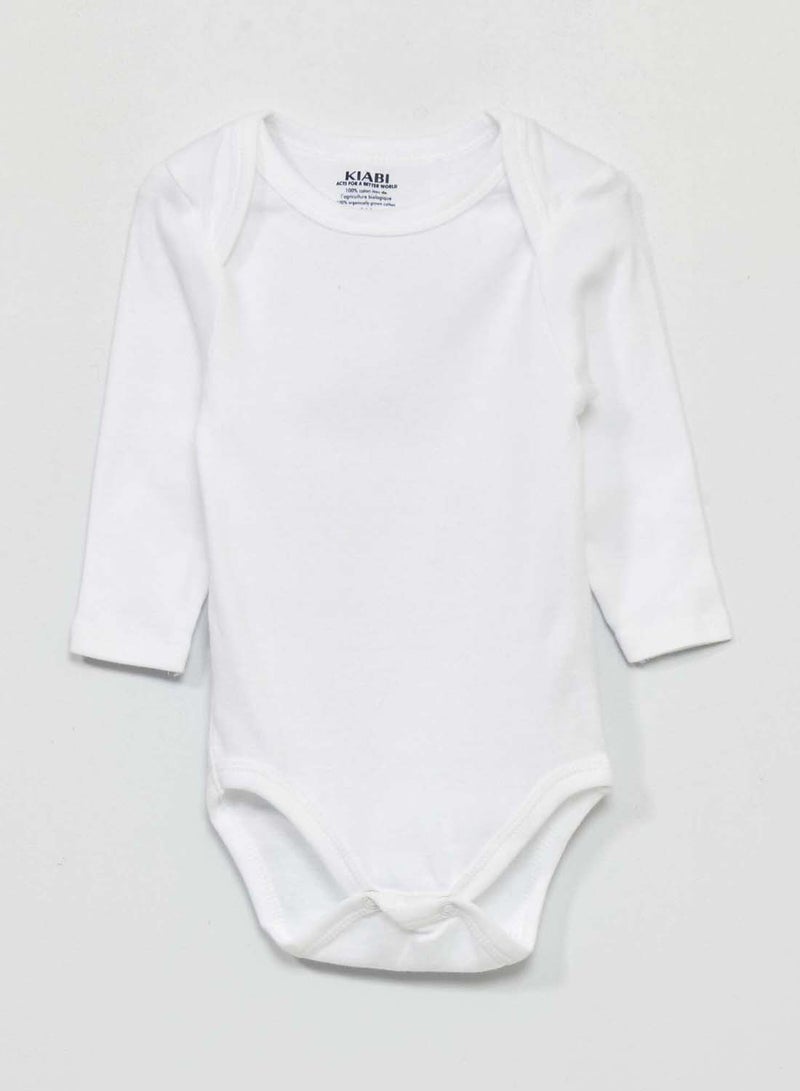 Kiabi Baby Unisex Pack of 3 jersey bodies(LS) - Image 3