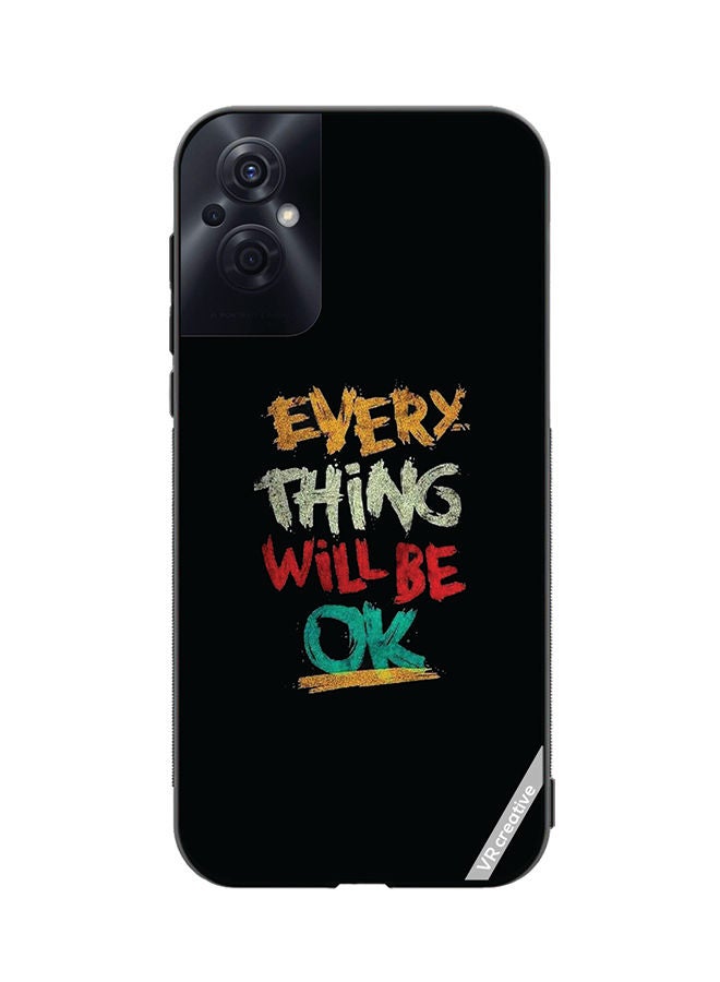 VR CREATIVE Protective Case Cover For Oppo Reno8 Z Everything Will Be Ok Design Multicolour - Image 1