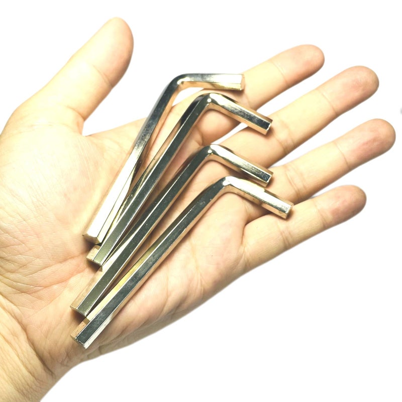 Zdingtech 4 قطع 1/4 ألين وجع مجموعات 1/4 "" عرافة مفتاح ربط مجموعة ألين مفتاح الباب مفتاح L على شكل عرافة وجع مجموعة مع الذراع الطويلة. - Image 3