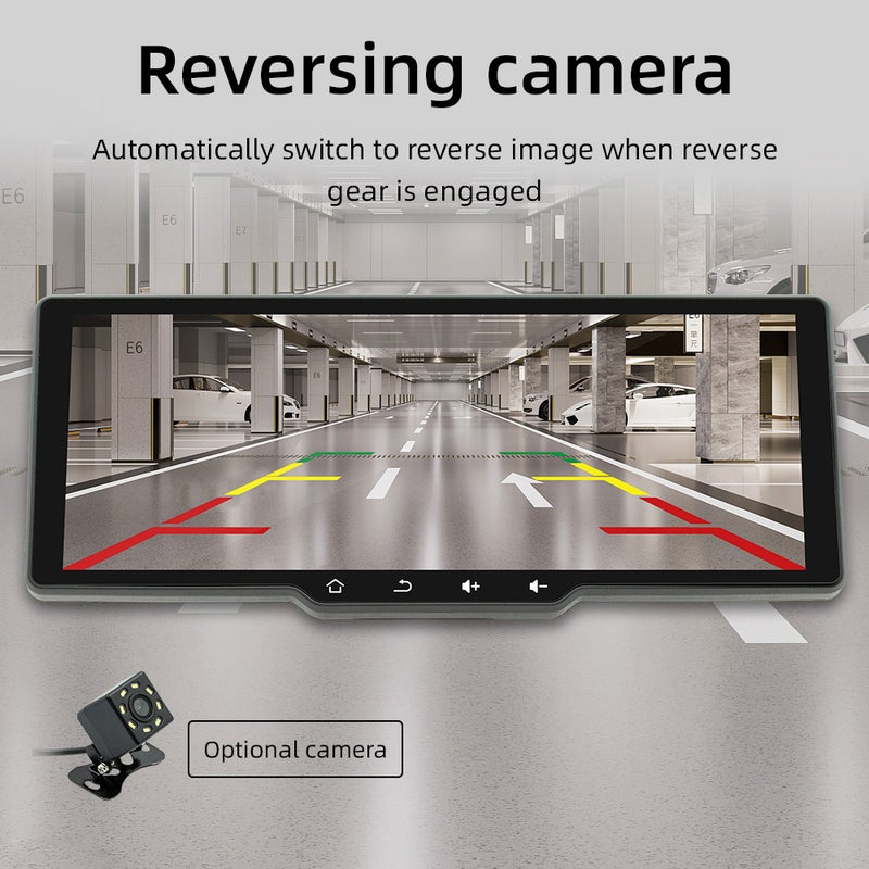 Portable Wireless CarPlay Multi-language Car Video Recorder Car Camera Auto Camcorder 10.26in Car Rearview Camera Mobilephone APP Control Car MultiMedia Player - Image 3