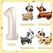 Tagberoy Animal Dog Balloons Puppy Balloon 40 Inch Cream White Number 1 Balloons for Dog 1st Birthday Decorations Dogs Birthday Party Supplies - Image 4