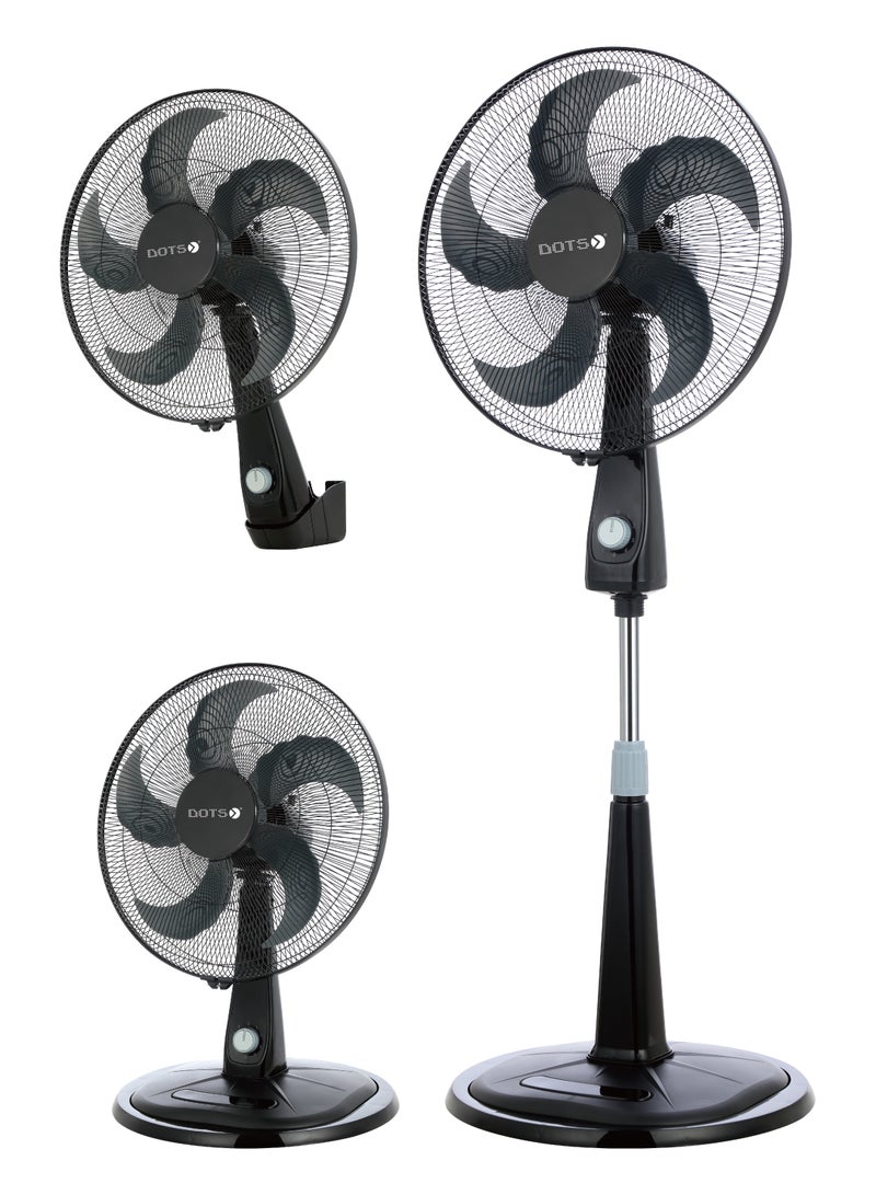 دوتس مروحة تهوية 3 في 1 من دوتس مروحة استاند وطاولة و جدارى محرك من النحاس النقى 90 واط - Image 5