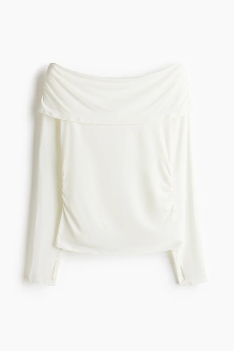 H&M Off-the-shoulder sports top