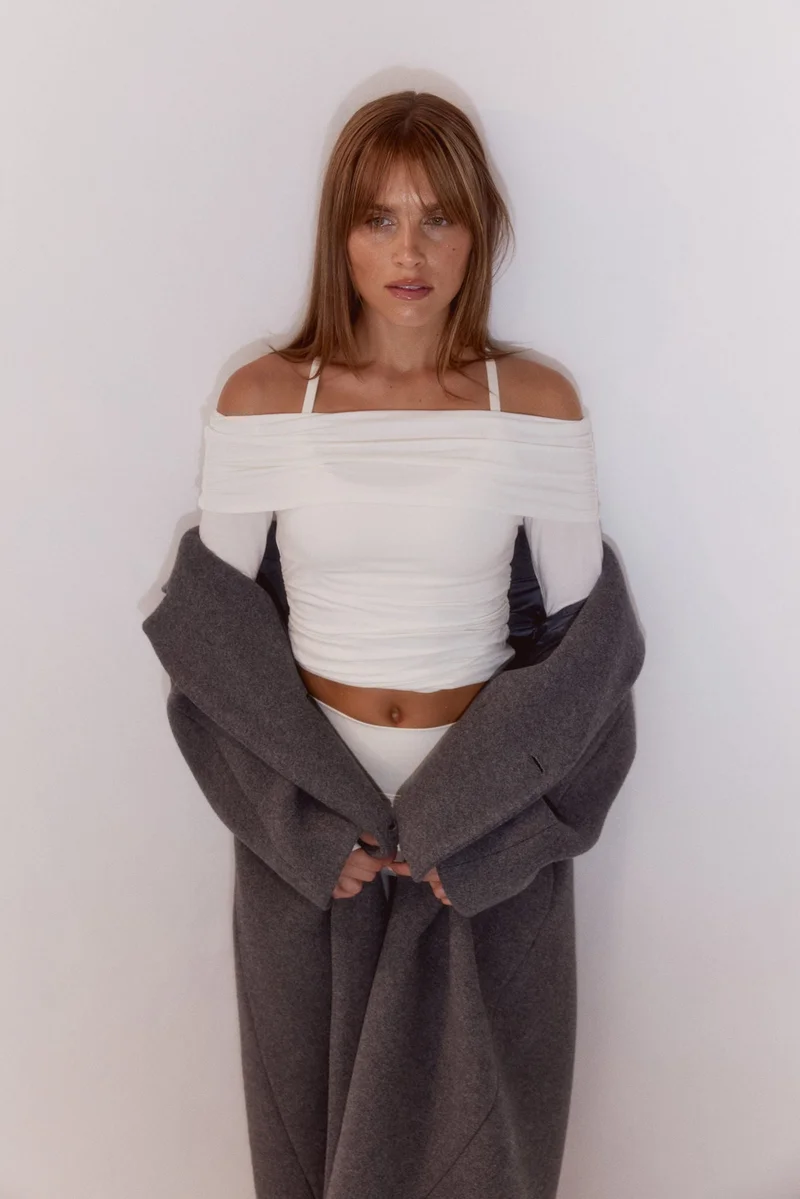 H&M Off-the-shoulder sports top