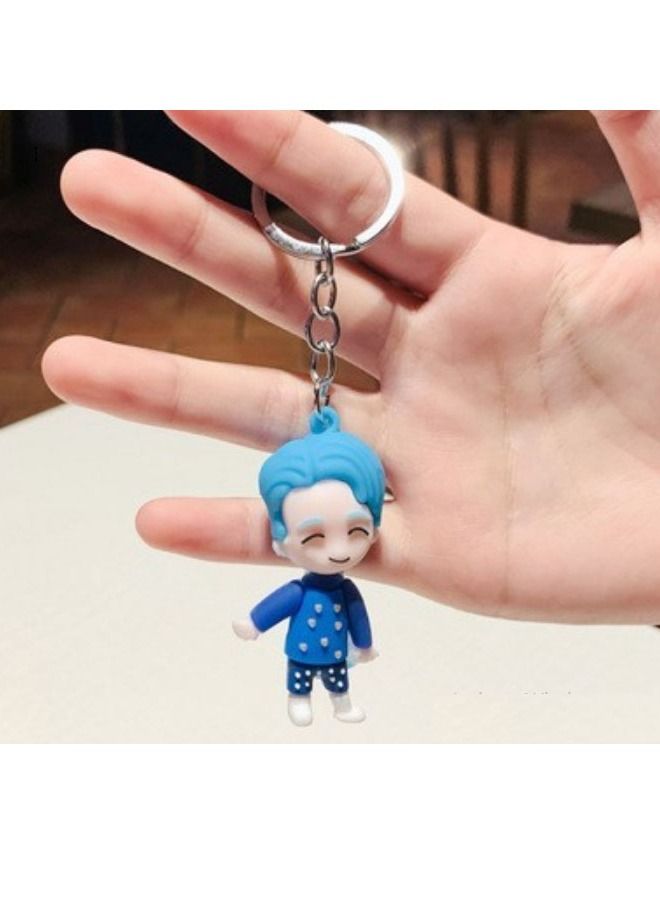 ميدالية مفاتيح كرتونية مميزة بتصميم BST  اكسسوار مميز مناسب للمفاتيح والحقائب - Image 1