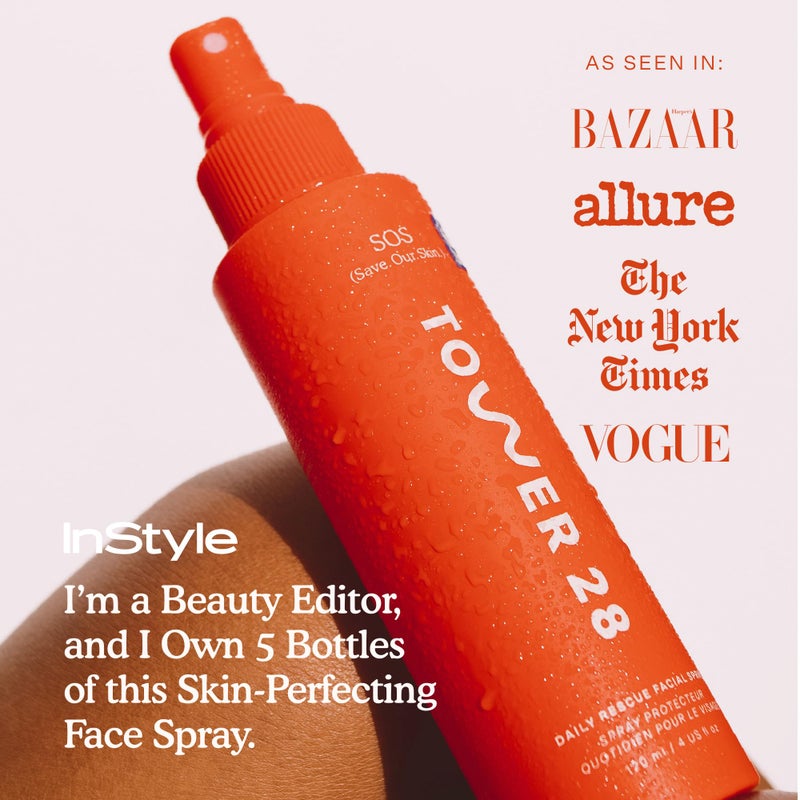 TOWER 28 بخاخ الوجه اليومي لإنقاذ البشرة الحساسة من تاور 28، بخاخ حمض الهيبوكلوروس يساعد في تقليل الاحمرار والبثور، تونر بحجم كامل للوجه، 4 أونصة سائلة - Image 4