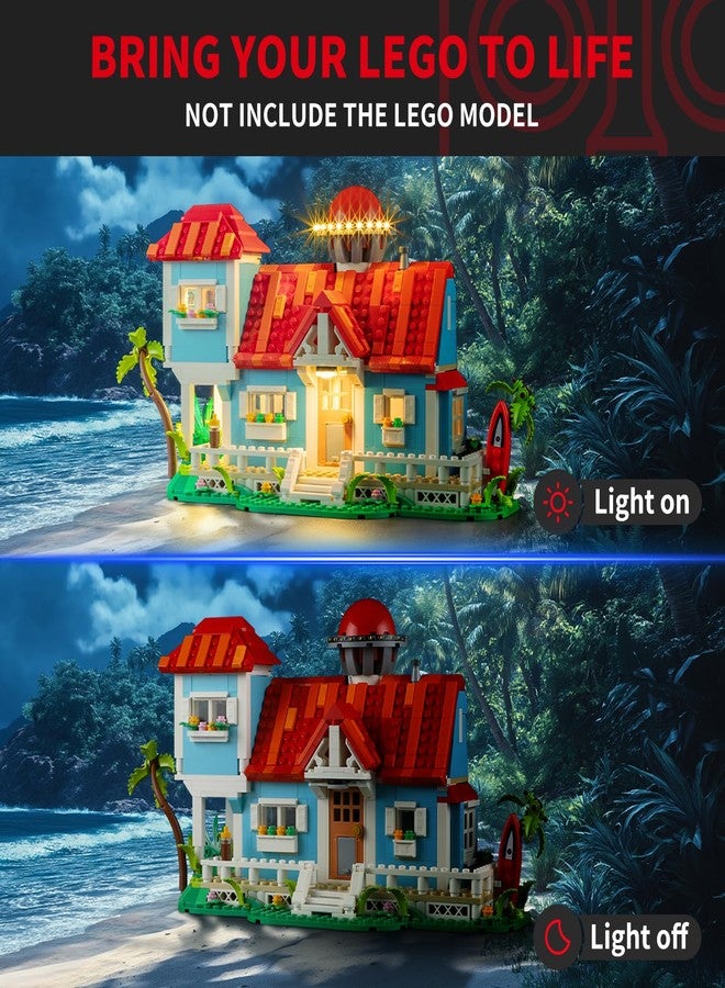 BRIKSMAX 2.0 Light Kit for Lego Lilo and Stitch Beach House -Innovative Led Lighting Compatible with Lego Disney 43268 - Not Included Lego Set - Image 2