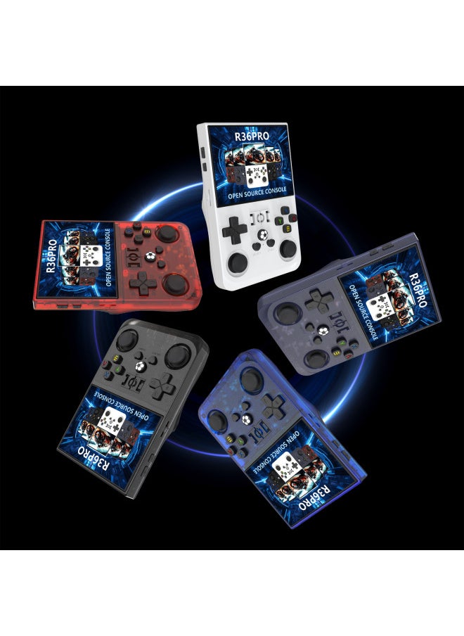 Generic - R36SPRO Open Source Handheld Game Machine GBA Arcade Classic FC Portable PSP Playable God Of War-Product Color:128G-Model:Blue - Image 1