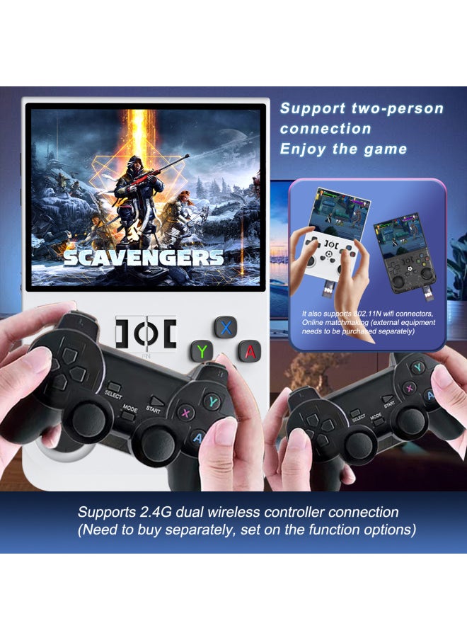 Generic - R36SPRO Open Source Handheld Game Machine GBA Arcade Classic FC Portable PSP Playable God Of War-Product Color:128G-Model:Blue - Image 1