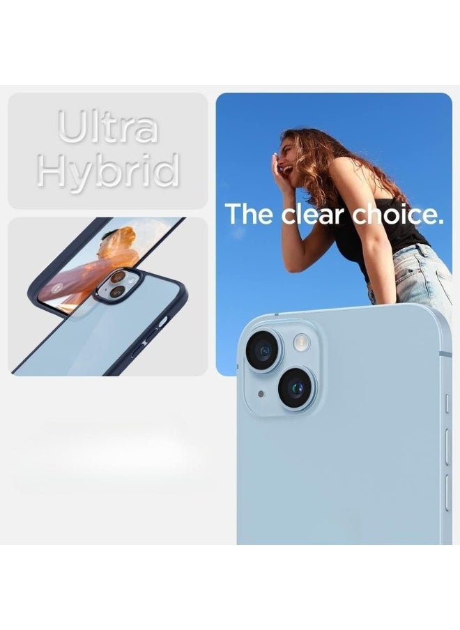 Color Fans - Ultra Hybrid iPhone 14 Case Anti Yellowing Navy Blue - Image 1
