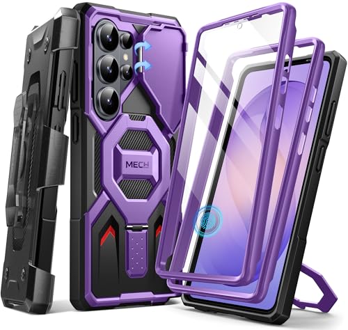 TONGATE Magnetic Stand for Samsung Galaxy S26 Ultra Case, Compatible with Magsafe, [Camera Cover & 2 Front Frames][Military Drop Protection] S26 Ultra Case Built-in Screen Protector & Belt Clip,Purple - Image 1