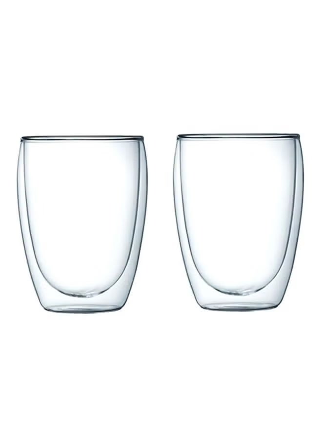 2 Pcs 350ml Double Walled Glass Coffee Mugs, Insulated Layer Coffee Cups, Clear Borosilicate Glass Mugs, Turkish Tea, Espresso Coffee Cups - Heat Resistant Double Layer Coffee Mugs, for Cappuccino, Tea, Latte, Espresso - Image 2