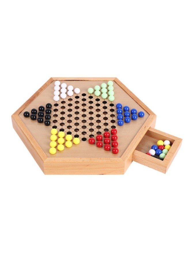Direct Checkers Acrylic Beads Children's Adult Puzzle Marble Checkers Adult High-grade Wooden Checkers Plate - Image 1
