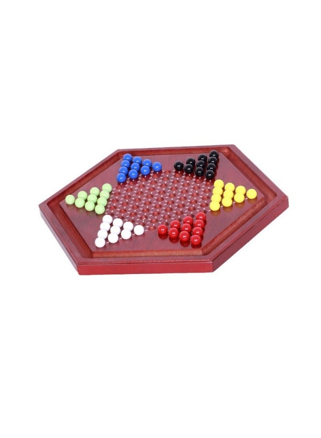 Direct Checkers Acrylic Beads Children's Adult Puzzle Marble Checkers Adult High-grade Wooden Checkers Plate - Image 5
