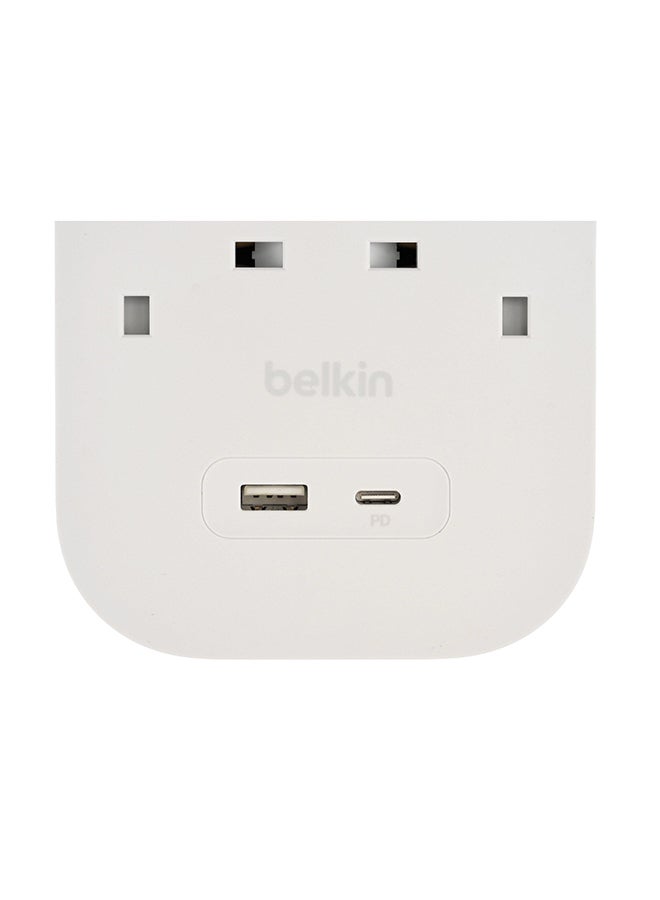 belkin 8 Way Power Extension 2M Cord 18W USBA  USBC Ports - Image 3