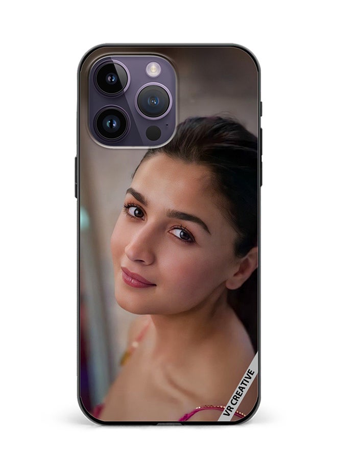 VR CREATIVE Protective Case Cover For Apple iPhone 16 Pro Bollywood Actress Alia Bhatt Design Multicolour - Image 1
