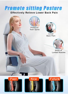URbazaar Lumbar Support Pillow for Office Chair Back Support Pillow for Car, Computer, Gaming Chair, Recliner Memory Foam Back Cushion for Back Pain Relief Improve Posture  - Image 3