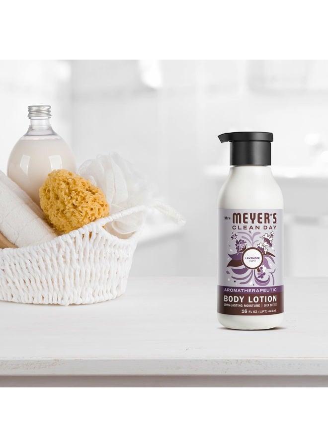 MRS. MEYER'S CLEAN DAY Body Lotion, Long-Lasting, Non-Greasy Moisturizer, Cruelty Free Formula, Lavender Scent, 15.5 oz - Image 4