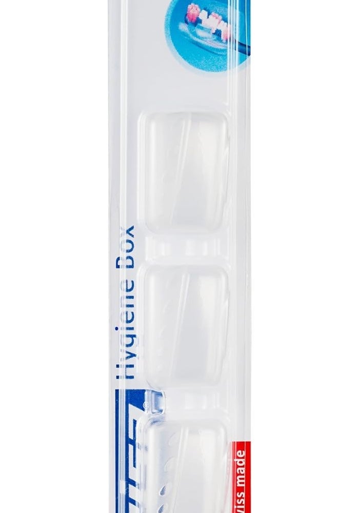 TRISA صندوق تريزا الصحي (عبوة من 3) لتخزين فرشاة الأسنان بشكل صحي - صنع في سويسرا - Image 1