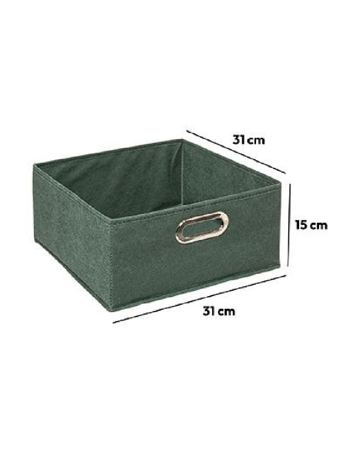 Five Simply Smart Polypropylene and Metal Foldable Storage Box Khaki Green 31 x 15 cm 138886K - Image 5