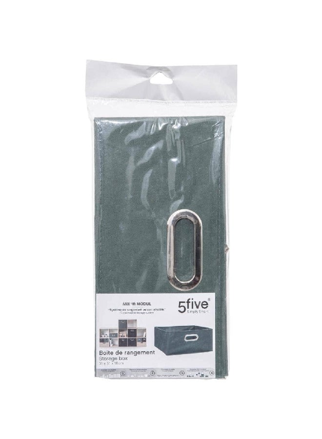 Five Simply Smart Polypropylene and Metal Foldable Storage Box Khaki Green 31 x 15 cm 138886K - Image 4