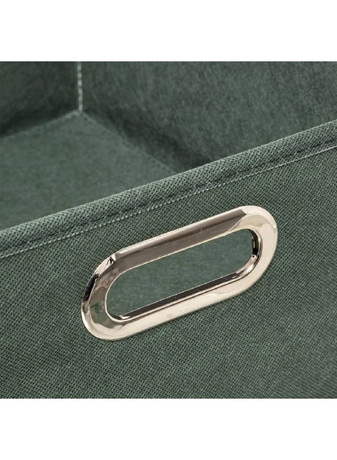 Five Simply Smart Polypropylene and Metal Foldable Storage Box Khaki Green 31 x 15 cm 138886K