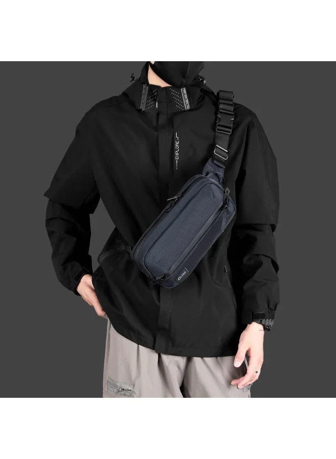 هايك Waist Bag Anti-Theft Water Resistant Shock Proof Business Leisure Crossbody Chest Bag for Men and Women, HK2121, Blue