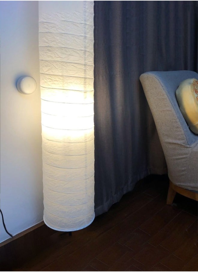 Taimi - Pack Of 2 Stand Lamp for Living Room with Lamp Shade Beige Floor Lamps for Bedroom 115cm Height - Image 1