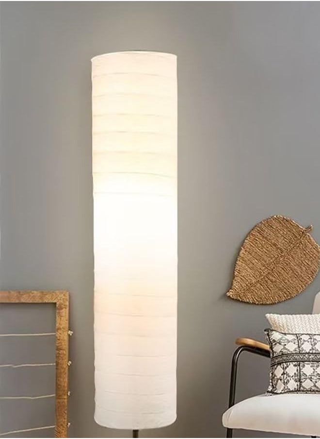 Taimi - Pack Of 2 Stand Lamp for Living Room with Lamp Shade Beige Floor Lamps for Bedroom 115cm Height - Image 1