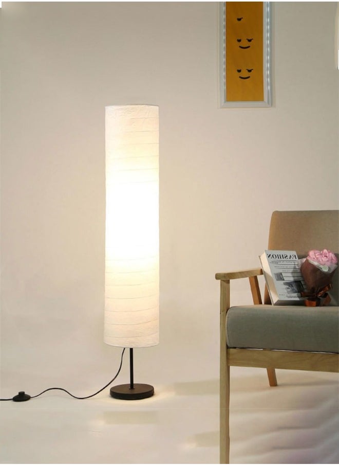 Taimi - Pack Of 2 Stand Lamp for Living Room with Lamp Shade Beige Floor Lamps for Bedroom 115cm Height - Image 1