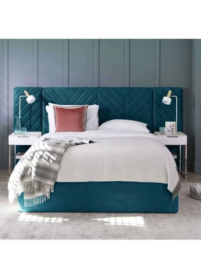 KUSTOMDECO Sleep Scape Premium Luxury Wall Panel Headboard Bed - Customizable Design for UAE Bedrooms  - Image 1