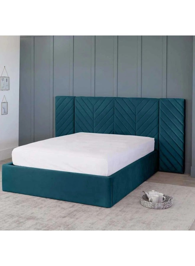 KUSTOMDECO Sleep Scape Premium Luxury Wall Panel Headboard Bed - Customizable Design for UAE Bedrooms  - Image 2