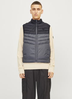 Jack & Jones JJENOAH BODYWARMER COLLAR - Bodywarmer - moonbeam/crème