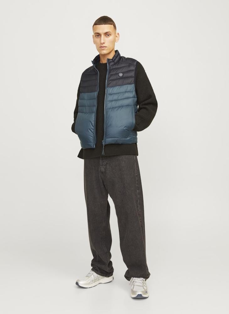 JACK & JONES - Jjesprint Color Block Puffer Collar Jacket - Image 1
