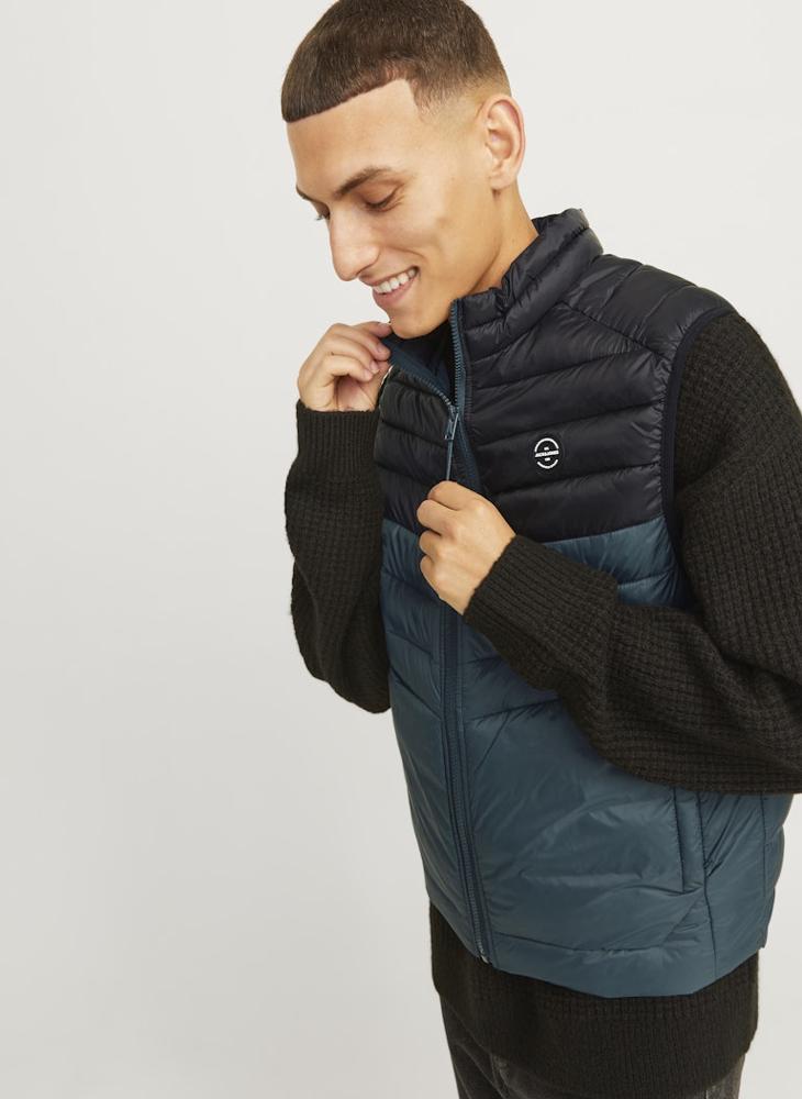 JACK & JONES - Jjesprint Color Block Puffer Collar Jacket - Image 1