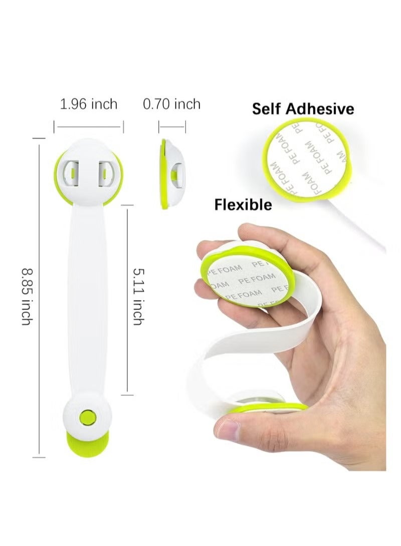 2 Pack Refrigerator Door Lock, Mini Fridge Lock Child Safety, Child Proof Cabinet Locks, Fits Perfectly for Locking Cabinets, Sliding Door, Drawers, Toilet Seat, Freezer, Closet Seat, Window, Oven - Image 3