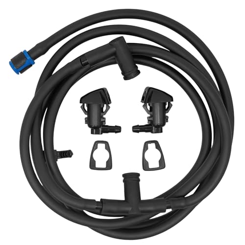 QFISH Windshield Washer Nozzle Hose Kit Fit for Ford Super Duty F250 F350 F450 F550 20112016 Replace BC3Z17K605B BC3Z17603A Complete Repair Kit with Spray Jets - Image 1