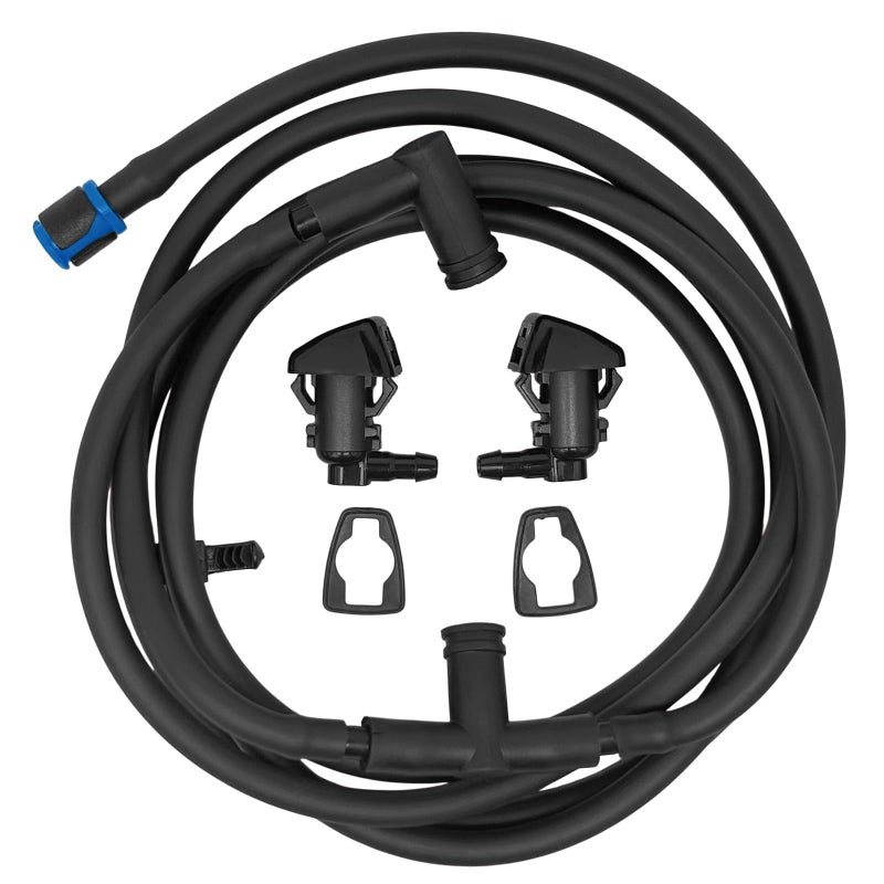 QFISH Windshield Washer Nozzle Hose Kit Fit for Ford Super Duty F250 F350 F450 F550 20112016 Replace BC3Z17K605B BC3Z17603A Complete Repair Kit with Spray Jets - Image 2